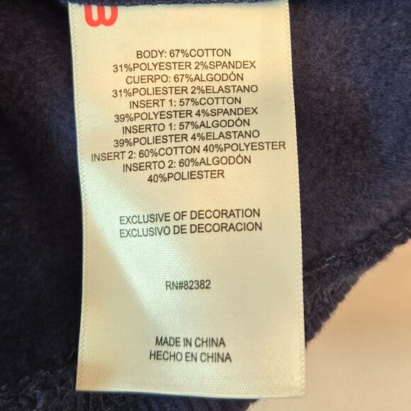 WILSON Kids' Classic Colorblock Fleece Hoodie Sz: L Navy/Red/White - Picture 12 of 12